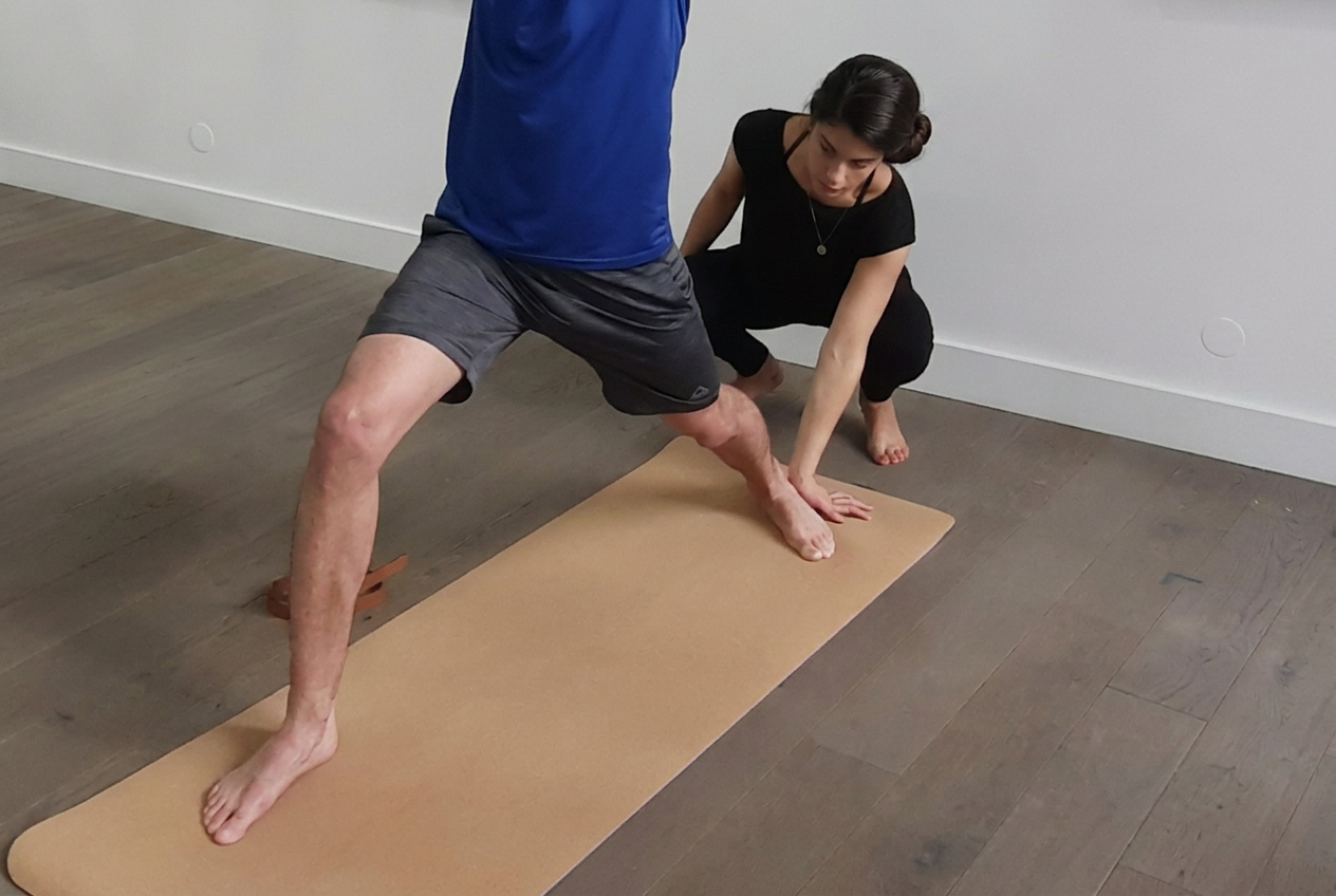 Ajustement en coaching privé yoga